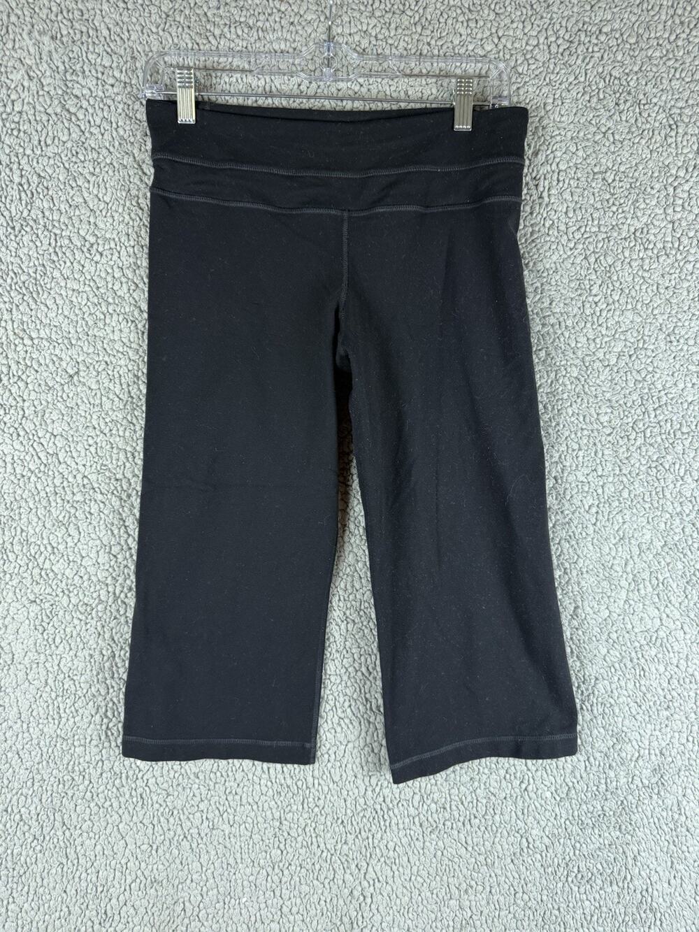 Lululemon Groove Crop Yoga Pants Black Leggings Size 10